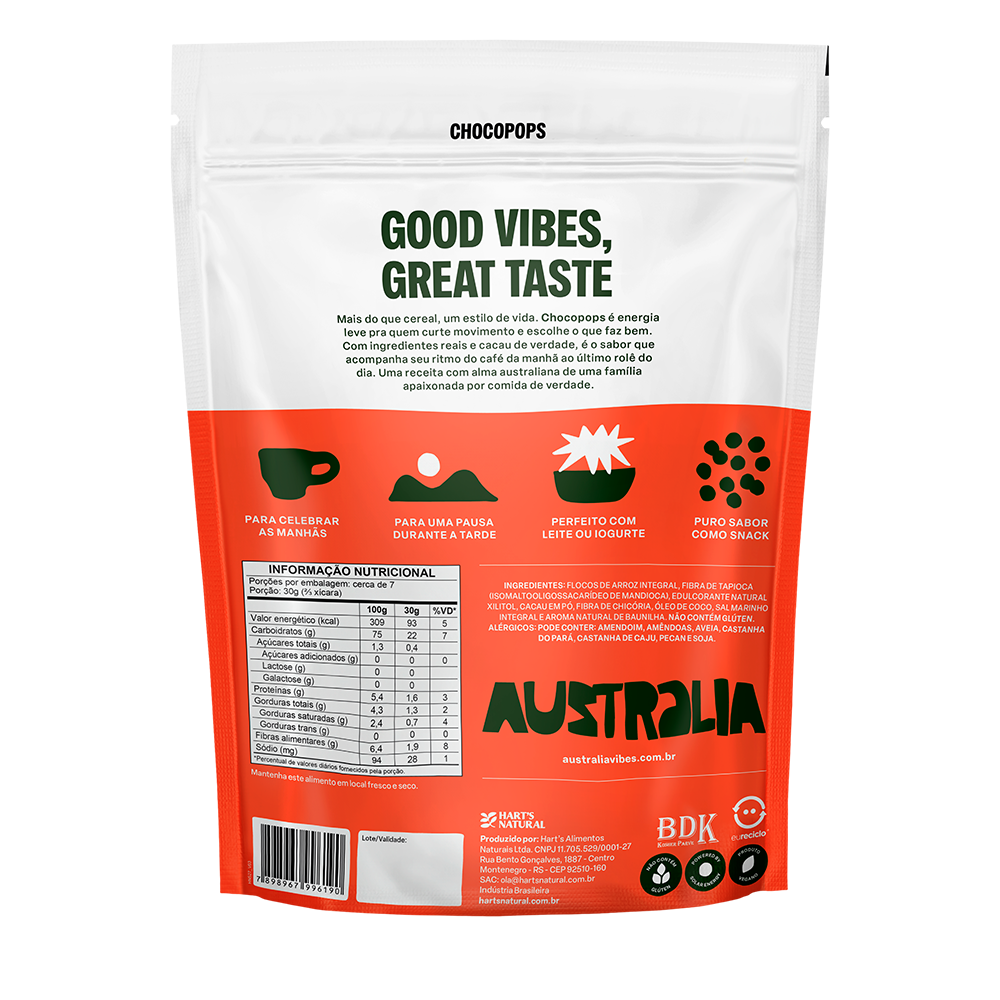Australia ChocoPops Chocolate