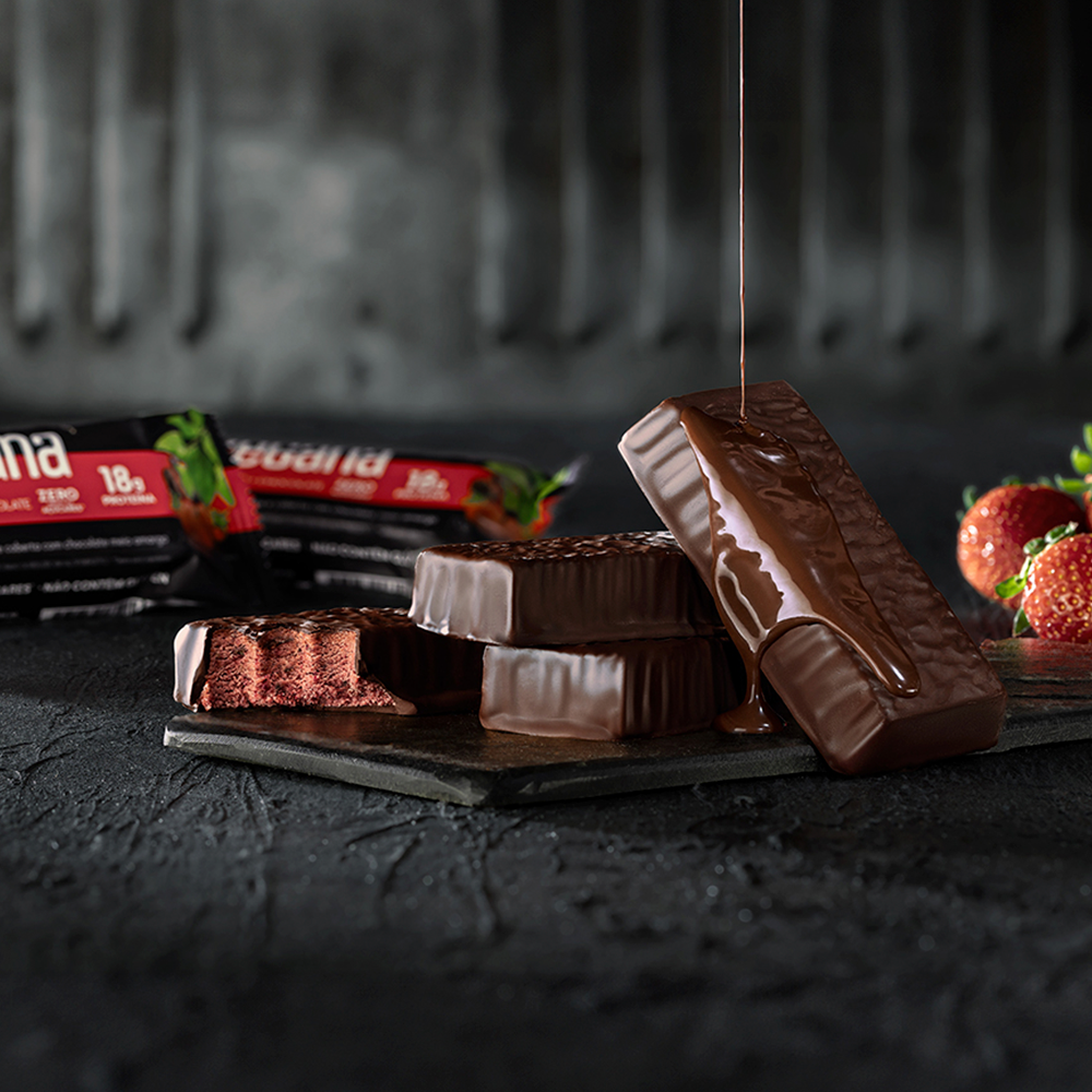 Morango + Chocolate – 18g de Proteína, Amor à Primeira Mordida.