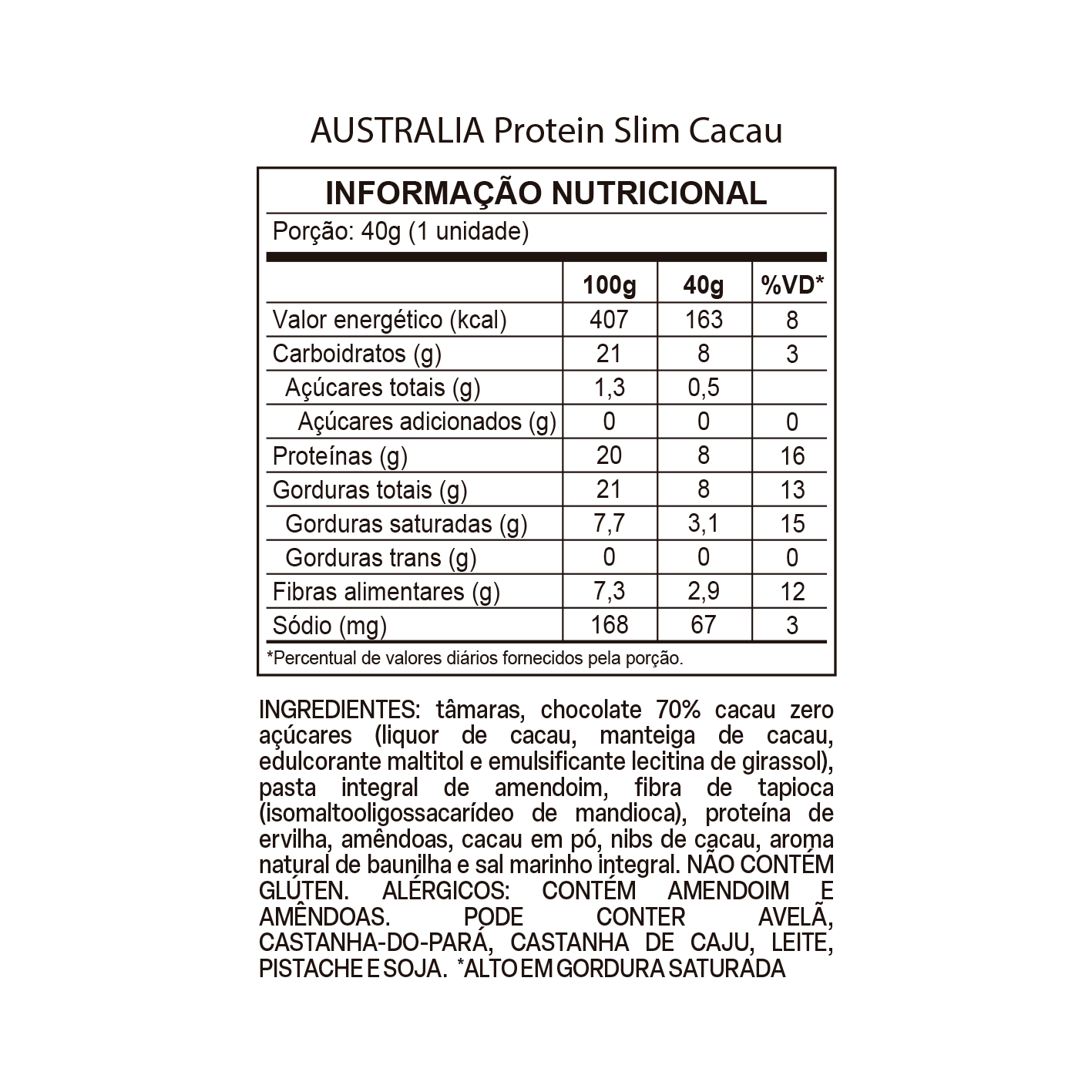 Australia Protein Slim Cacau.
