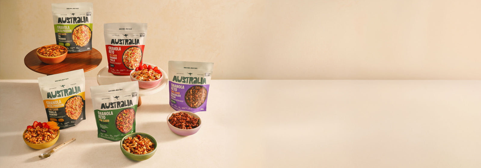 Australia granola Keto paçoca.