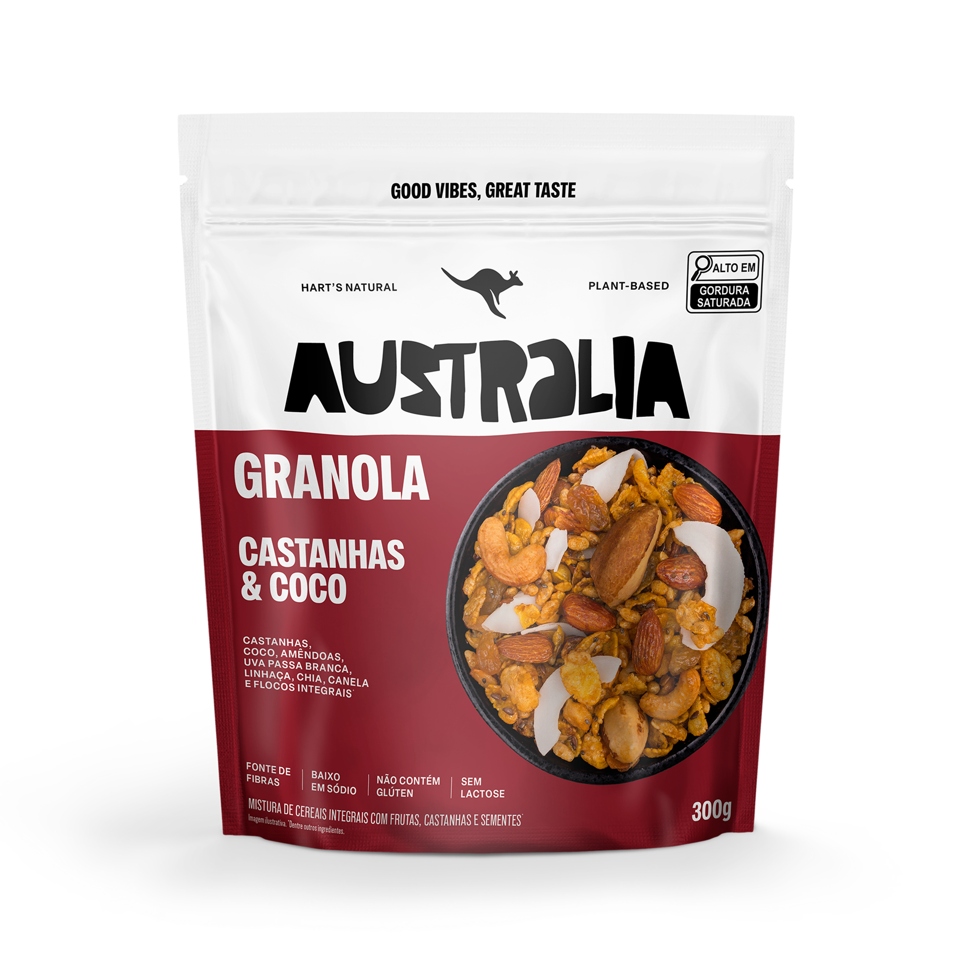 Australia Granola Castanhas & Coco