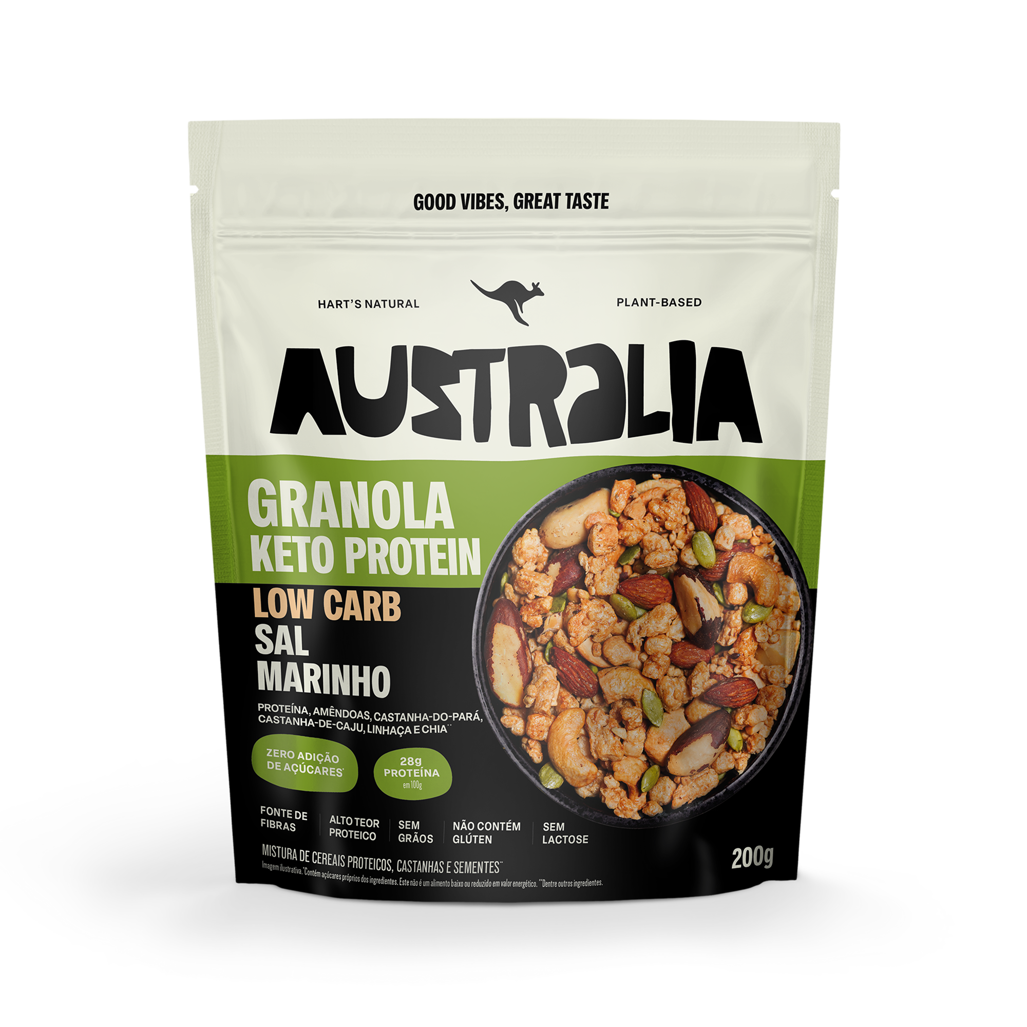 Australia Granola KETO Protein Sal Marinho (28g de PROTEÍNA)