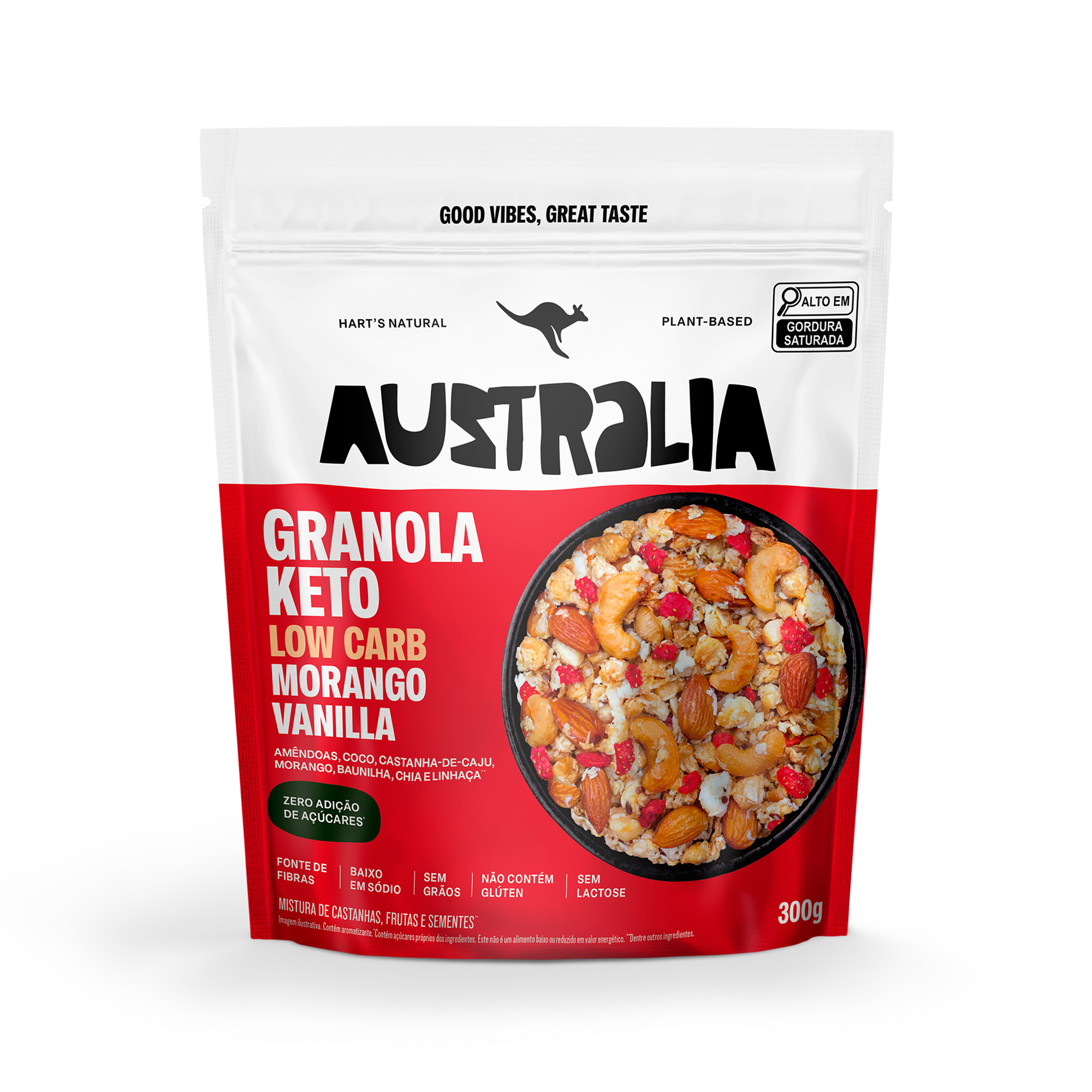 Australia Granola KETO Morango Vanilla