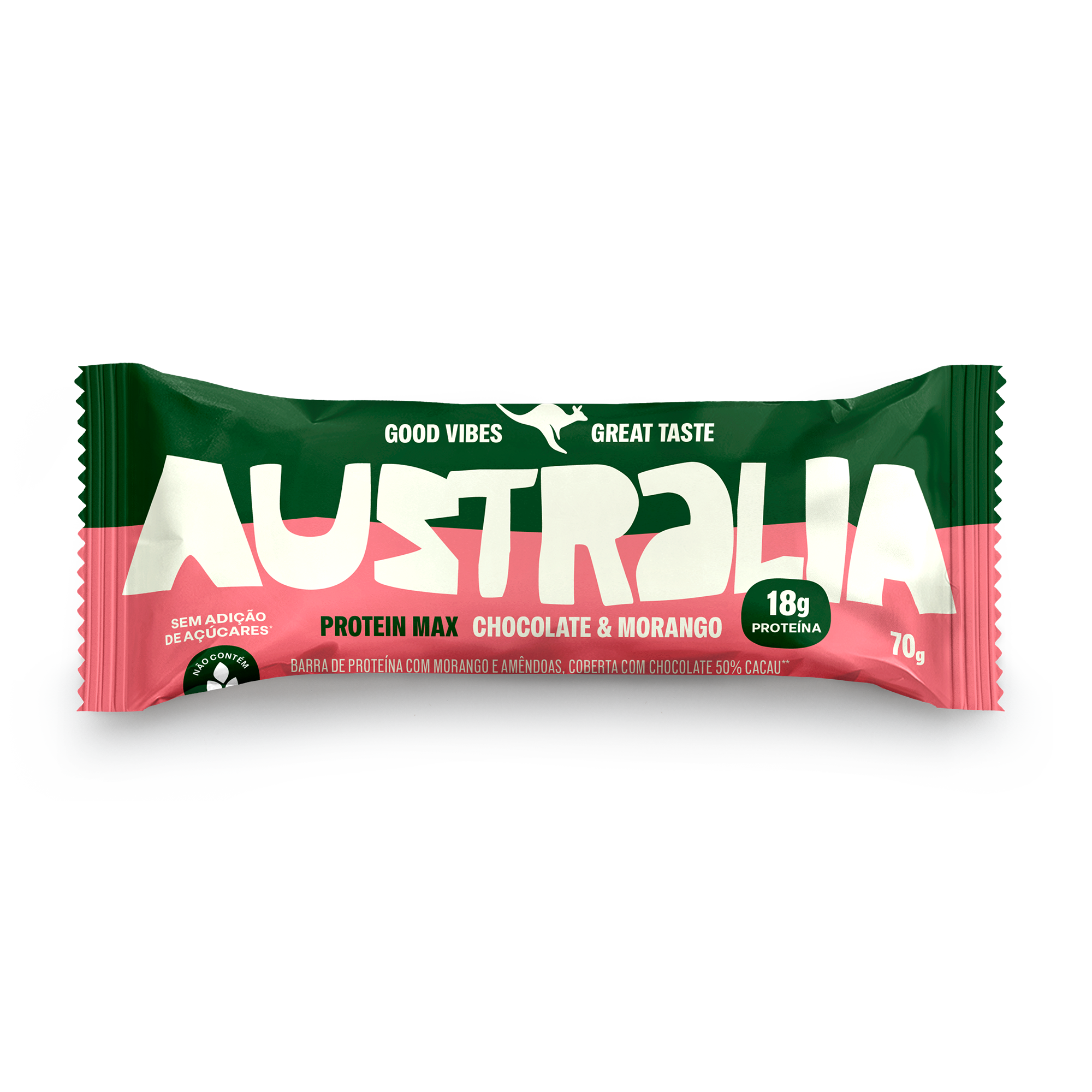 Morango + Chocolate – 18g de Proteína, Amor à Primeira Mordida.