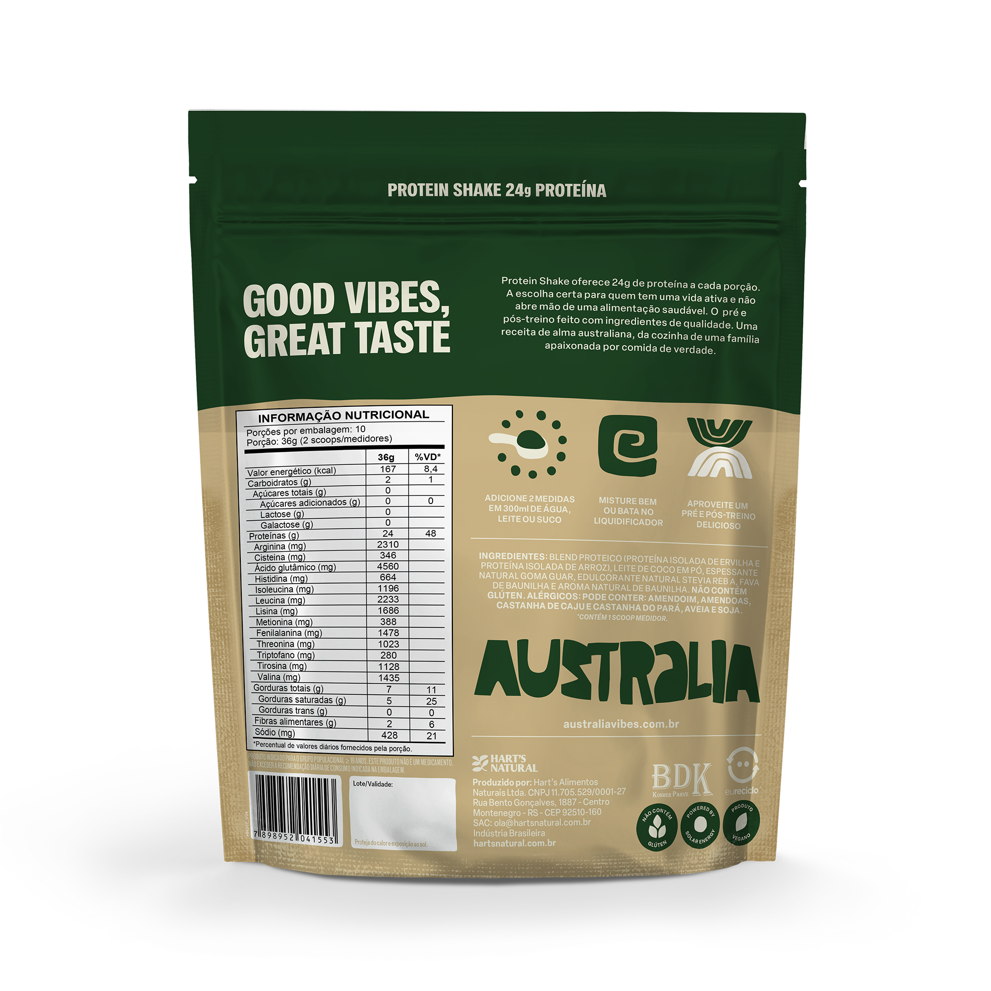 Australia Protein Coco & Baunilha Pouch