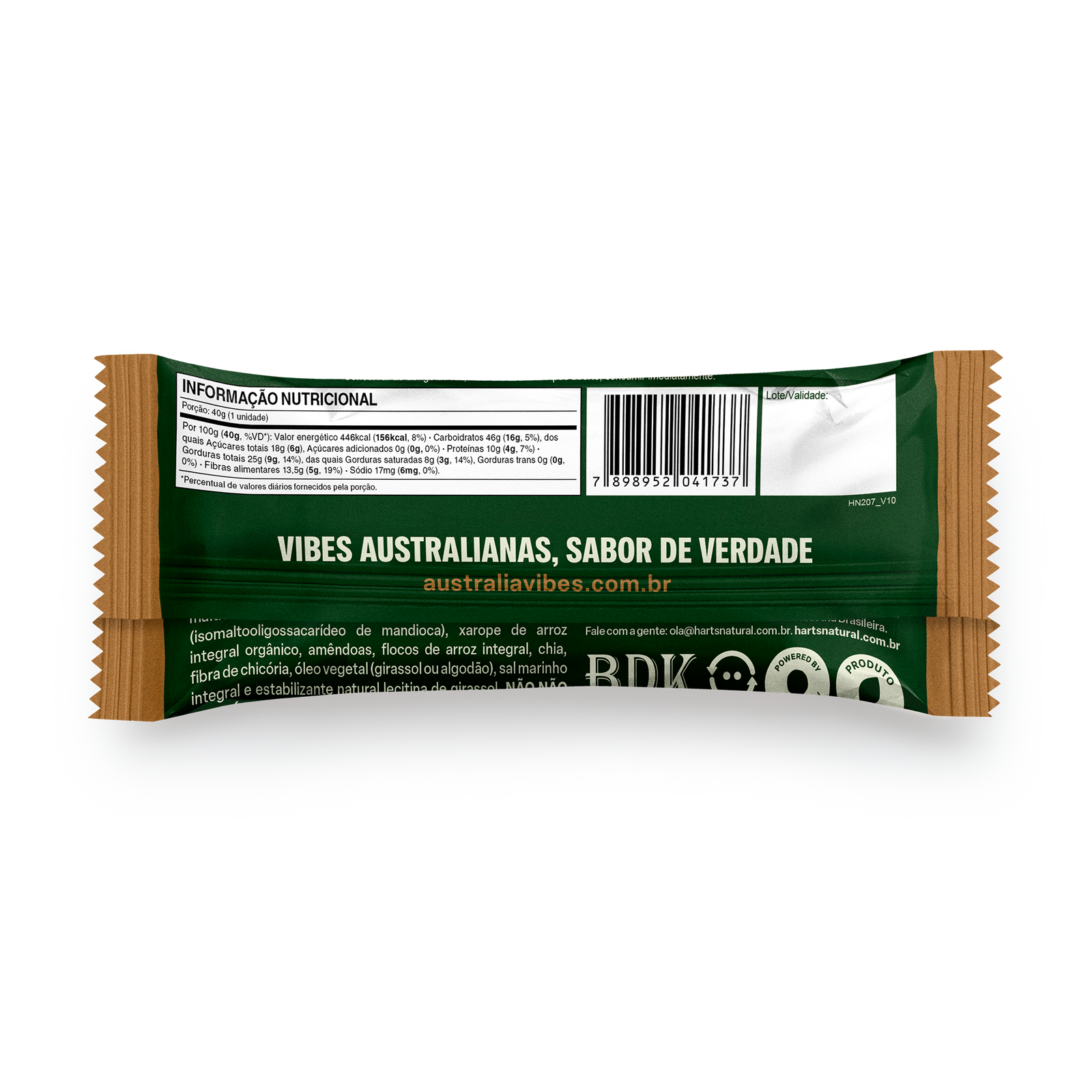 Australia nuts amendoim e chocolate.