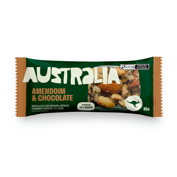 Barra Nuts Amendoim e Chocolate | Australia Vibes – Australia
