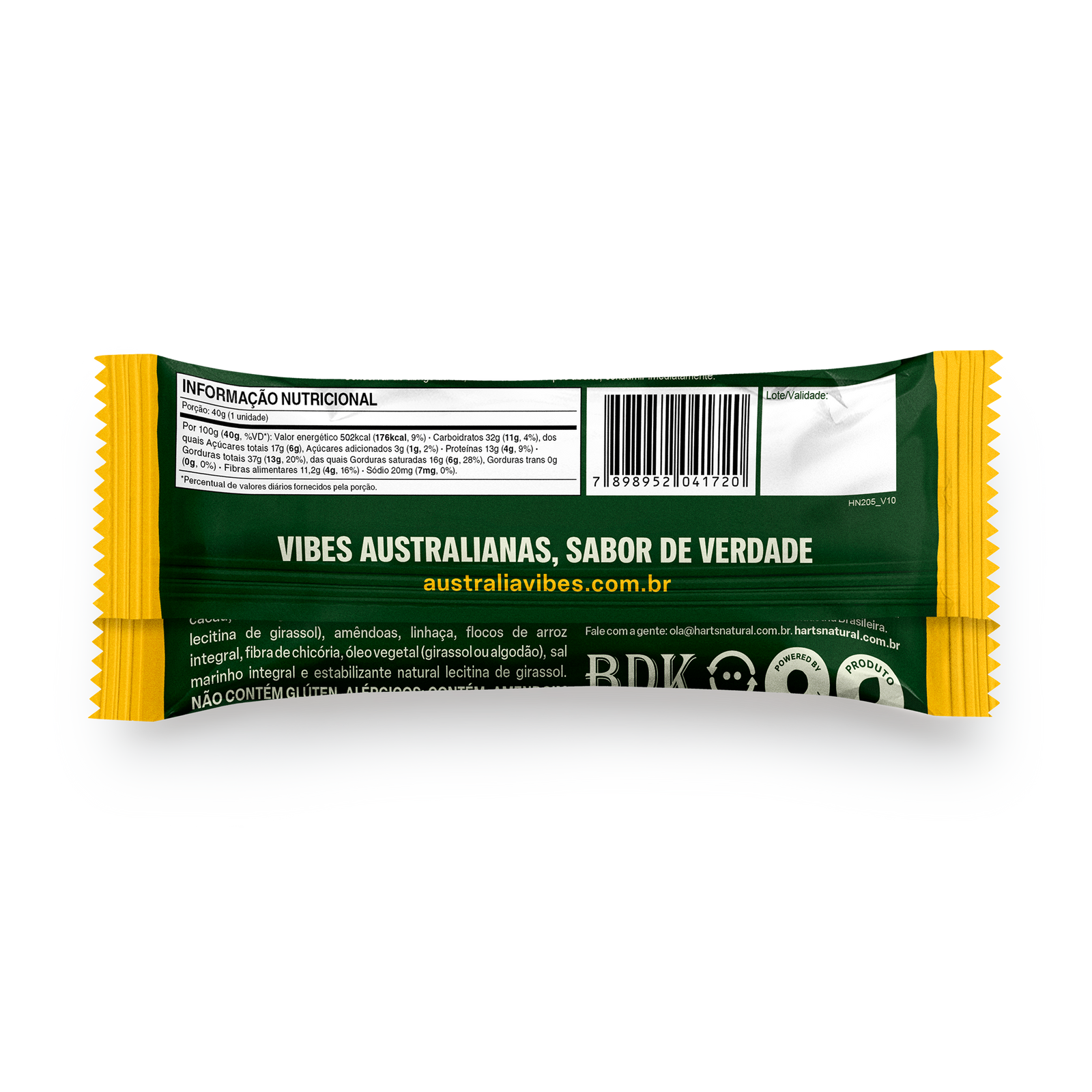 Australia nuts coco e chocolate.