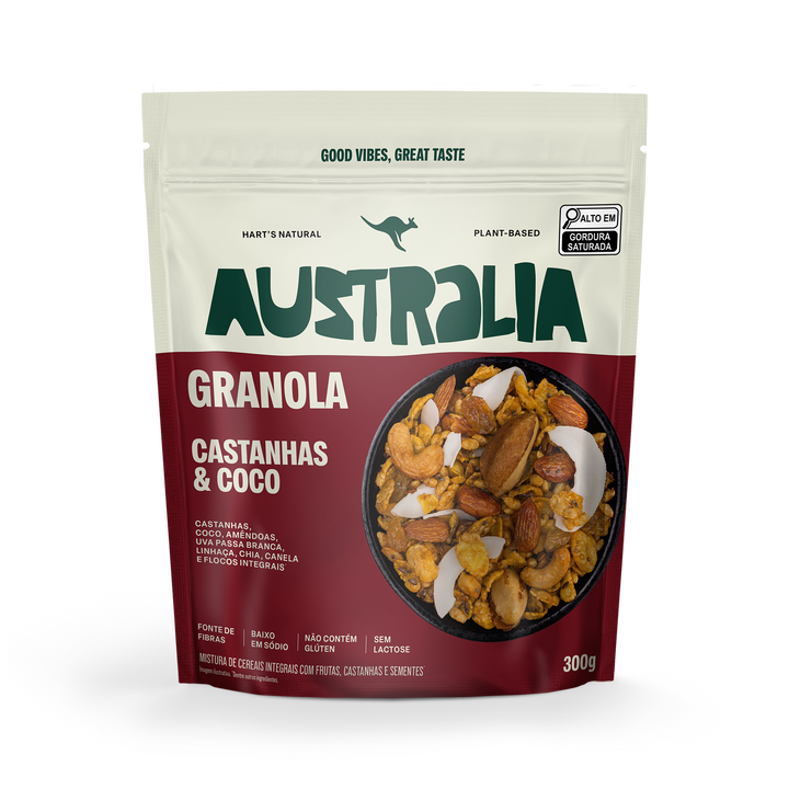 Australia Granola Castanhas & Coco.