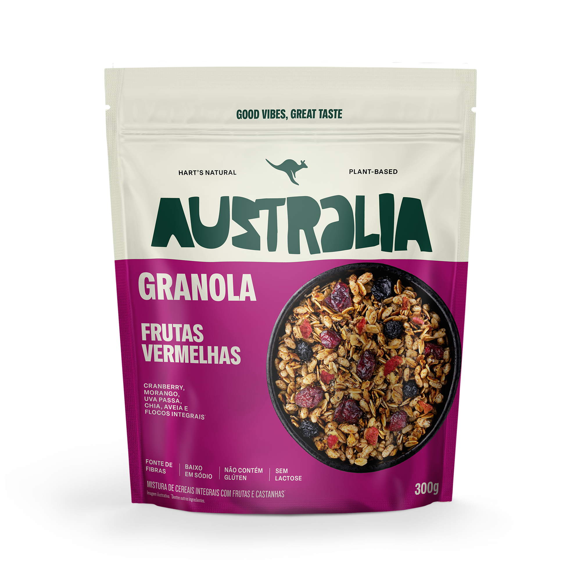 Australia Granola Frutas Vermelhas.
