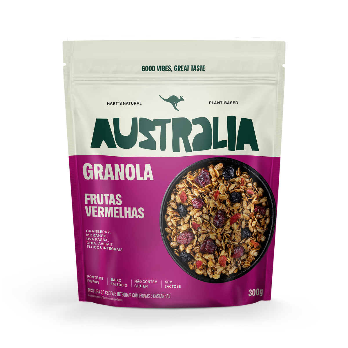 Australia Granola Frutas Vermelhas.