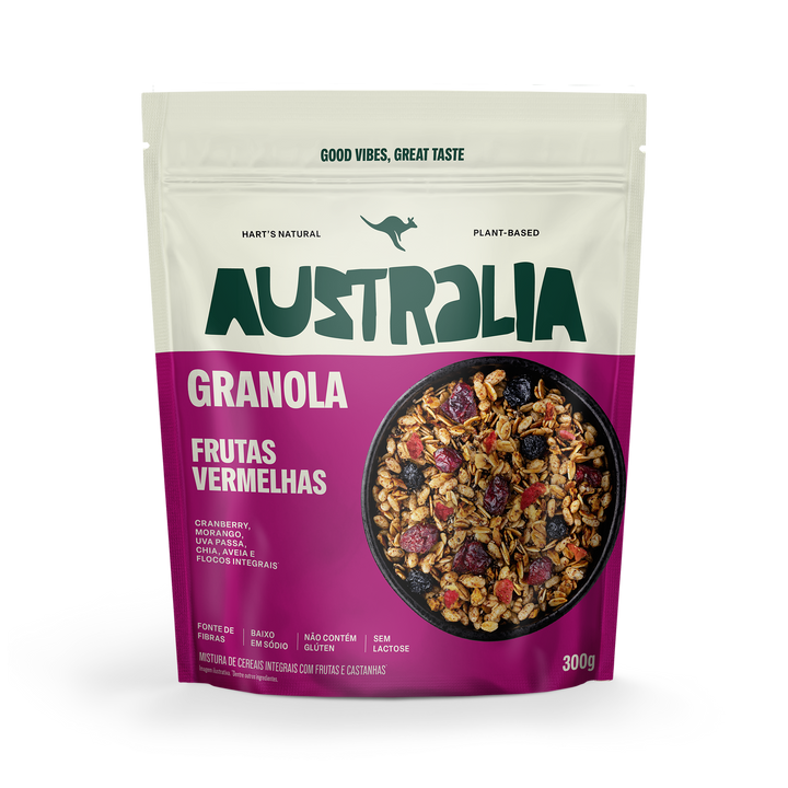 Australia Granola Frutas Vermelhas.