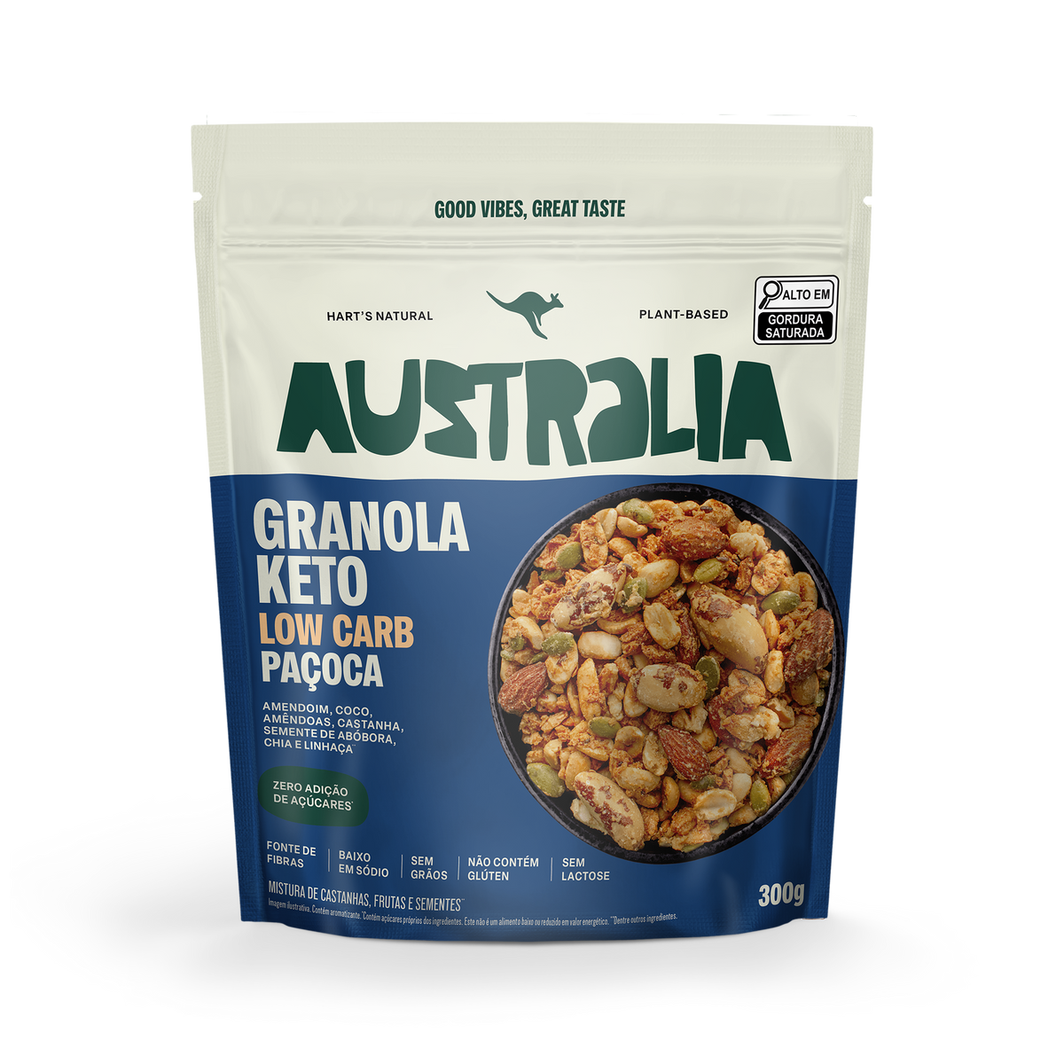 Australia Granola Keto Paçoca.