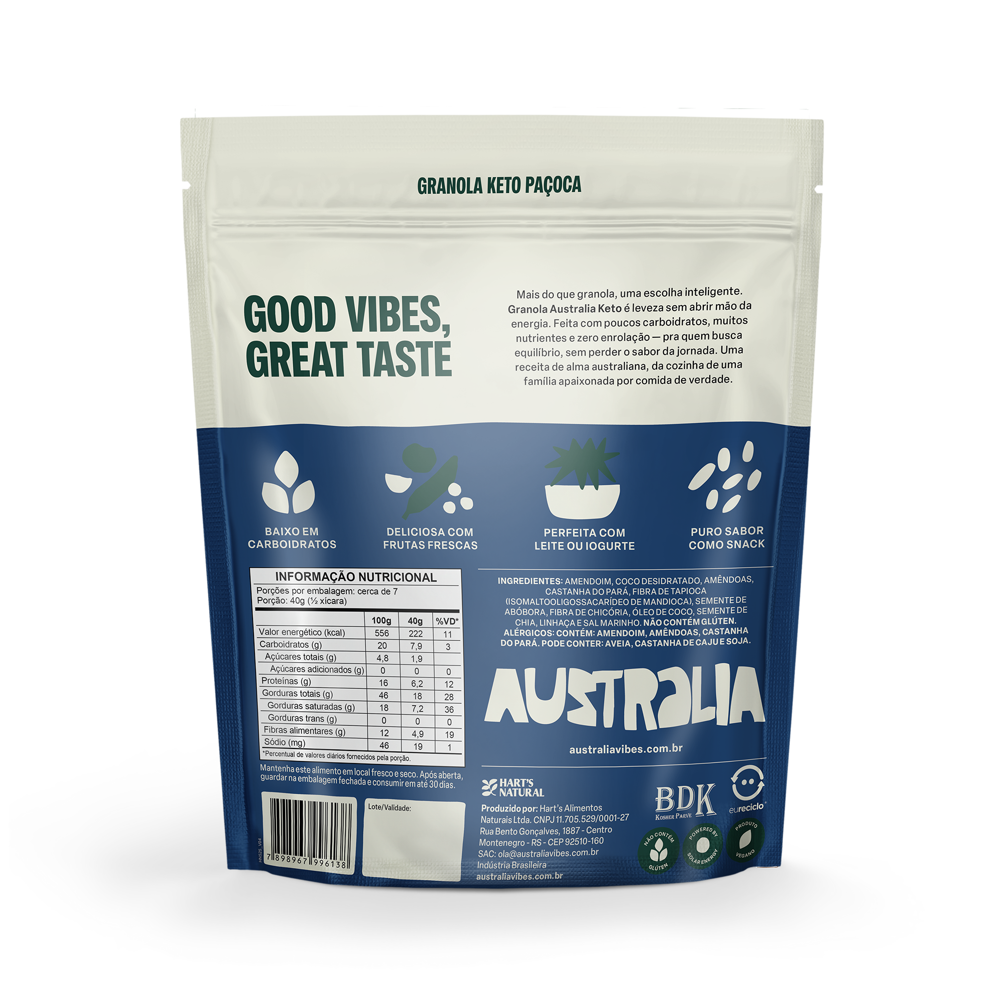 Australia Granola Keto Paçoca