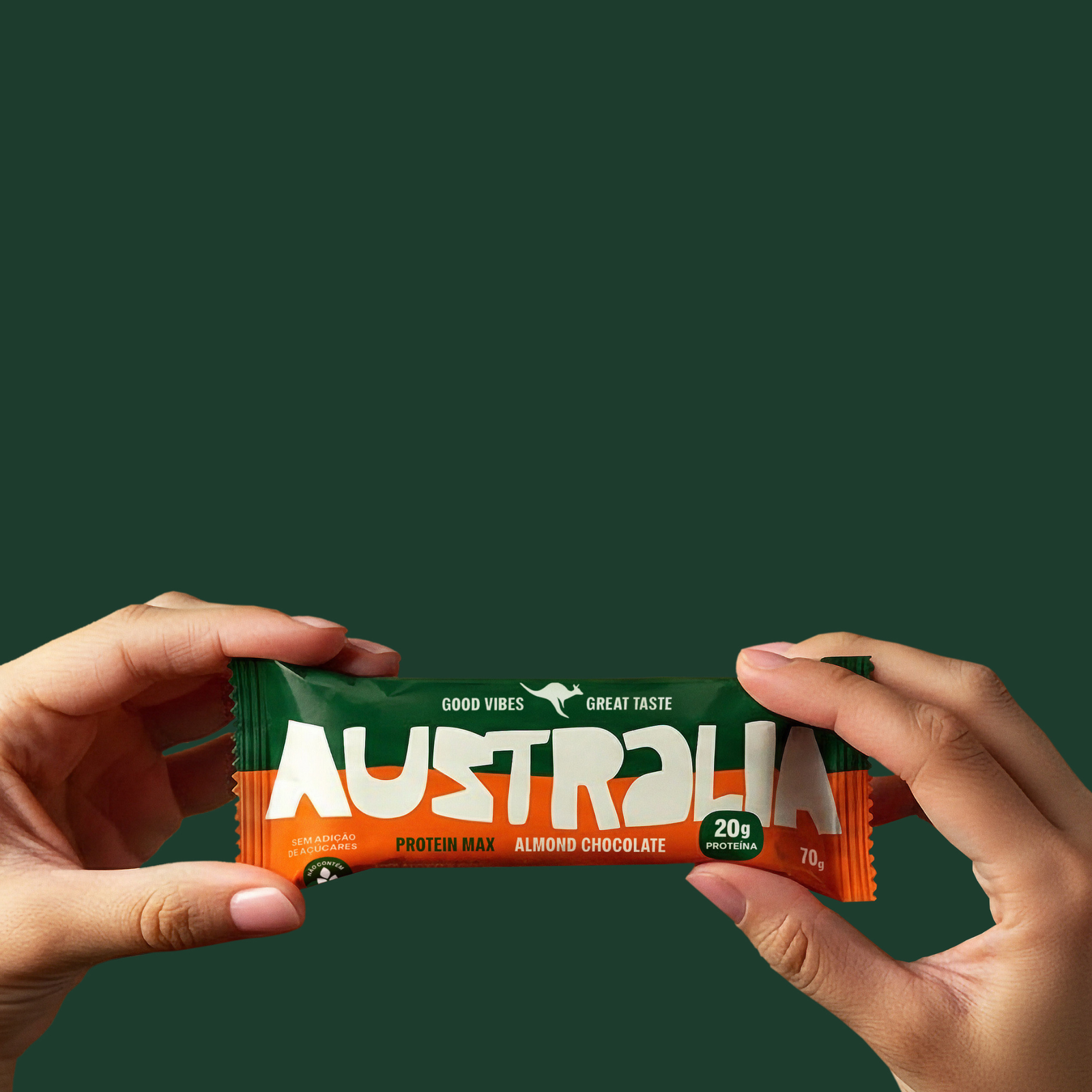 Australia Protein Max amêndoa e chocolate.