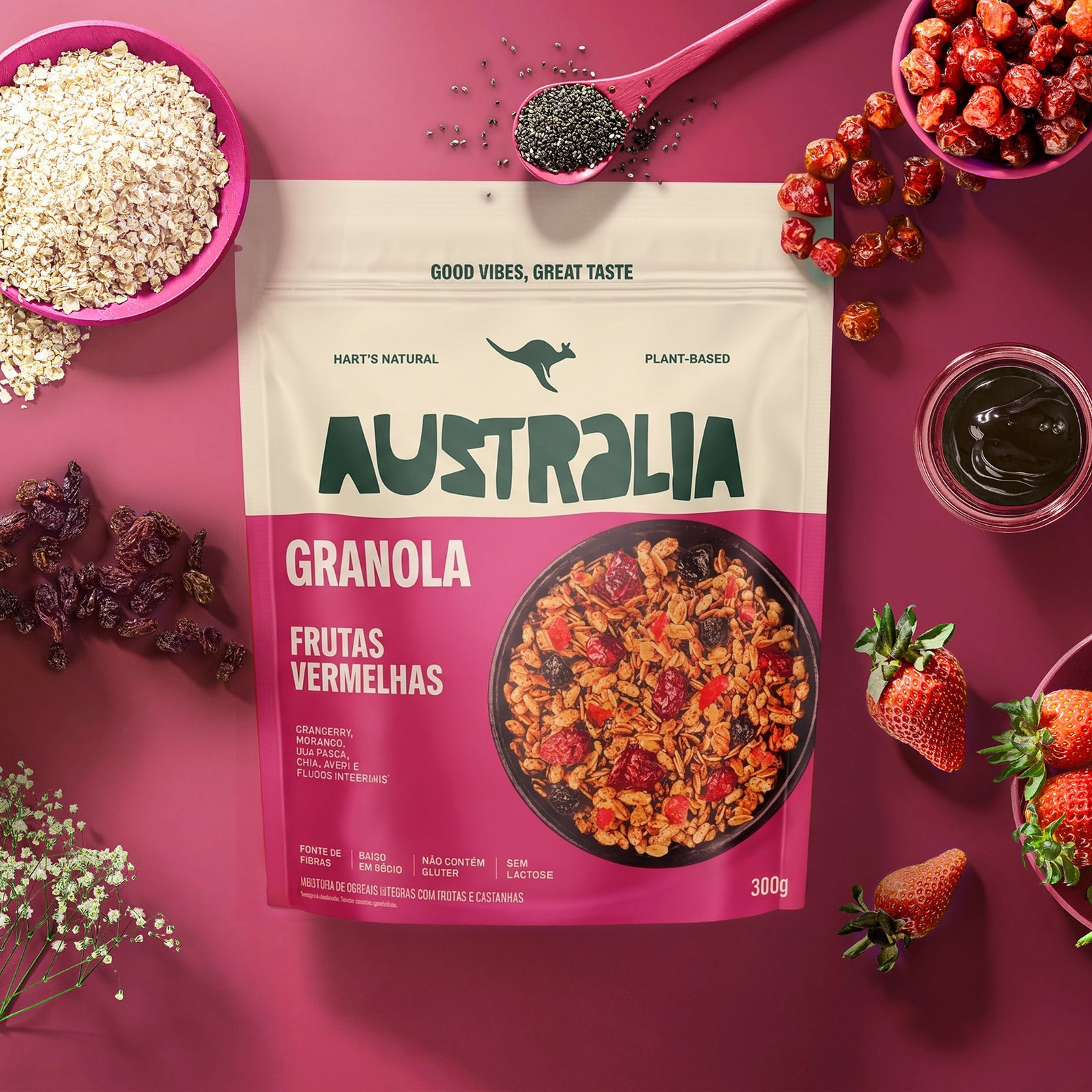 Australia Granola Frutas Vermelhas