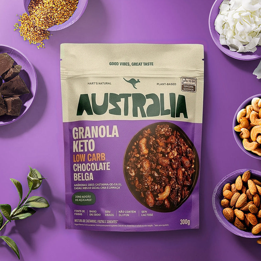 Australia granola Keto chocolate belga.
