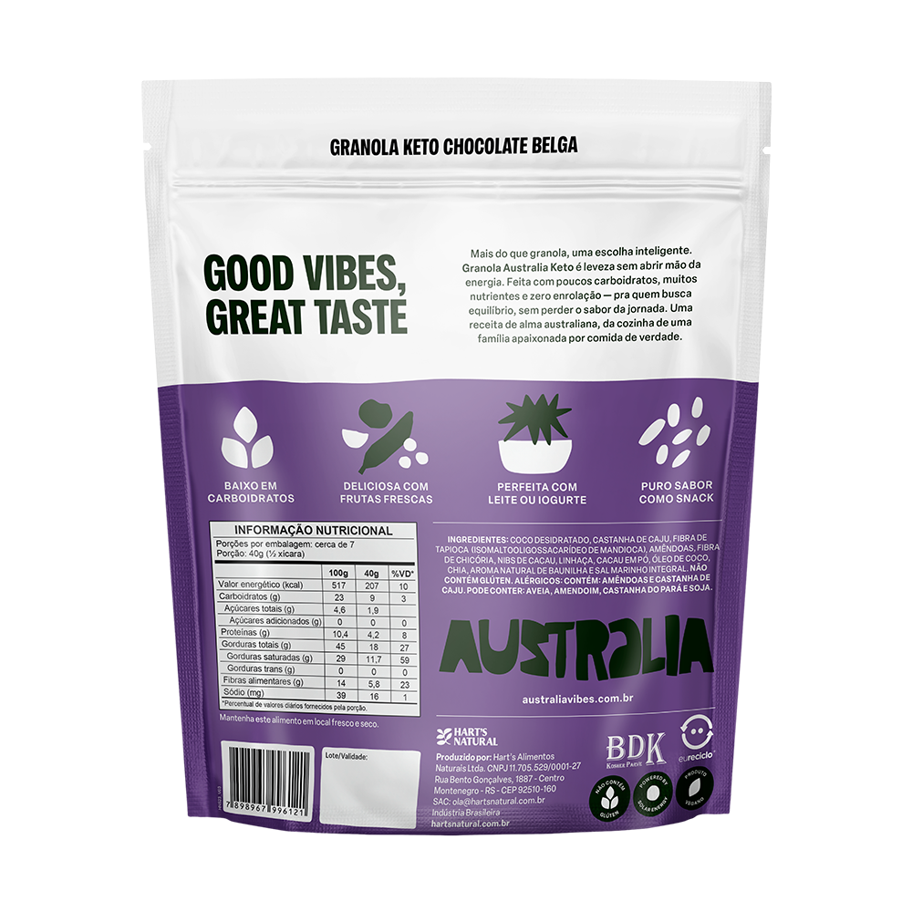 Australia Granola KETO Belgian Chocolate