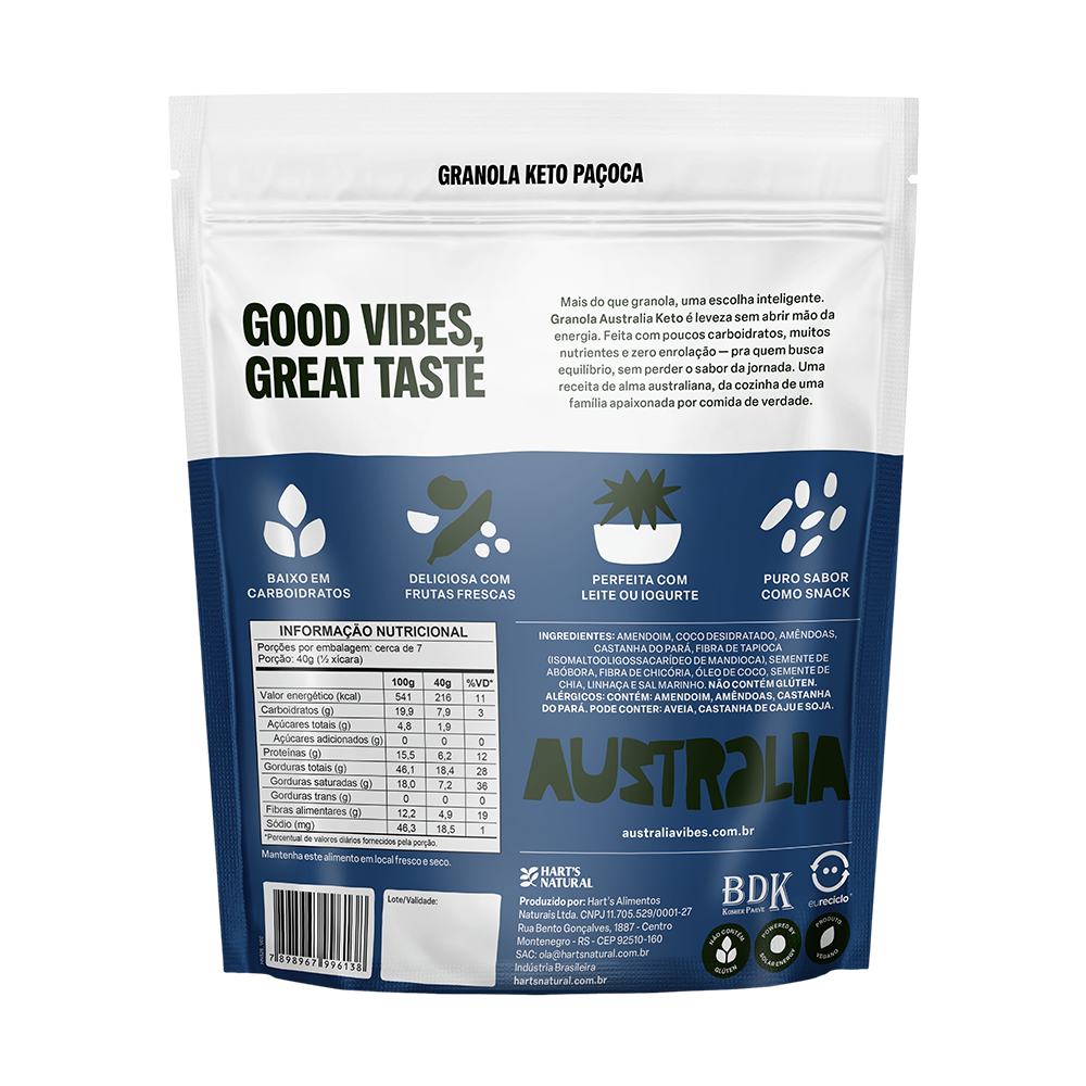Australia Granola KETO Paçoca