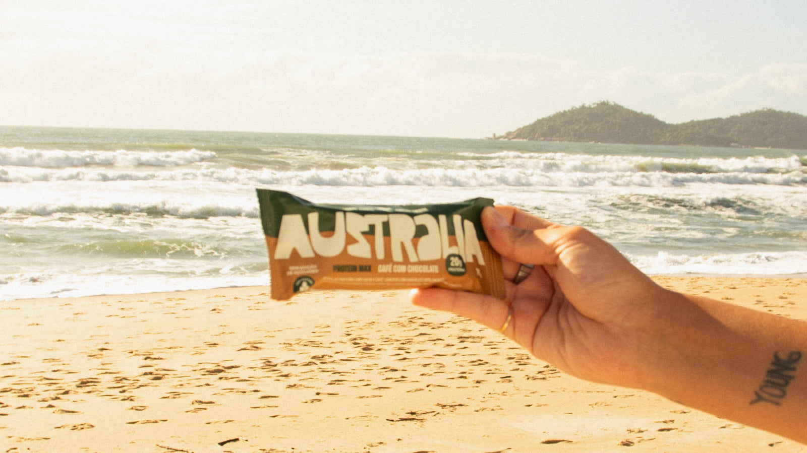 Australia Protein Max morango e chocolate.