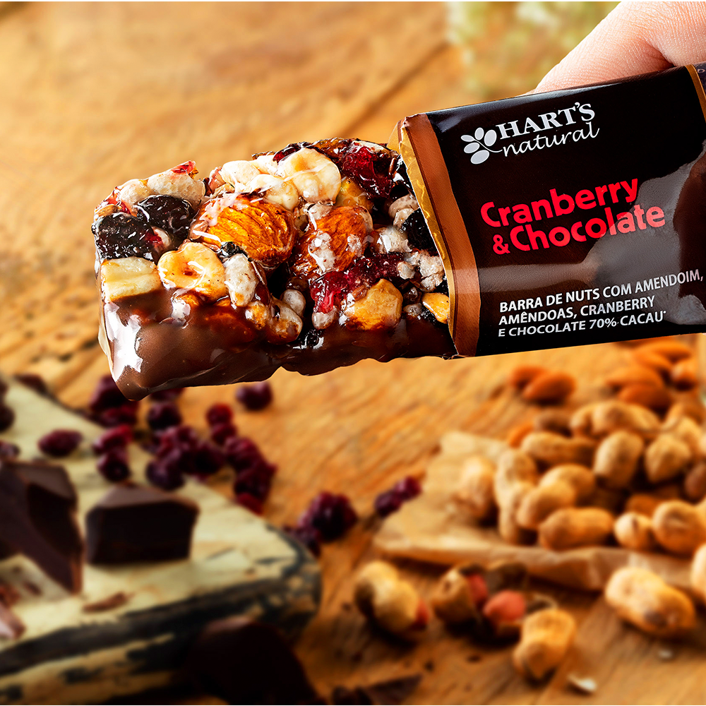 Australia nuts cranberry e chocolate.