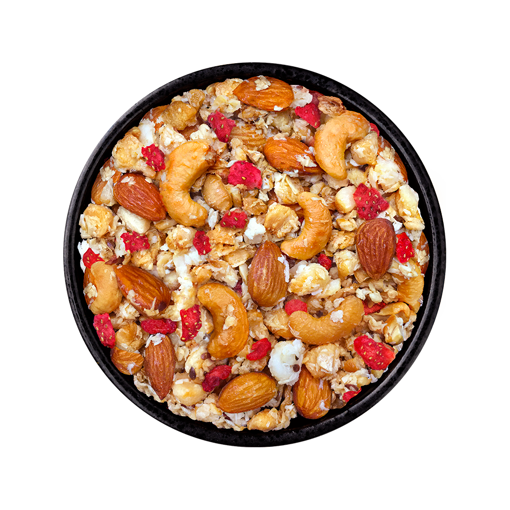 Australia granola Keto morango e baunilha.