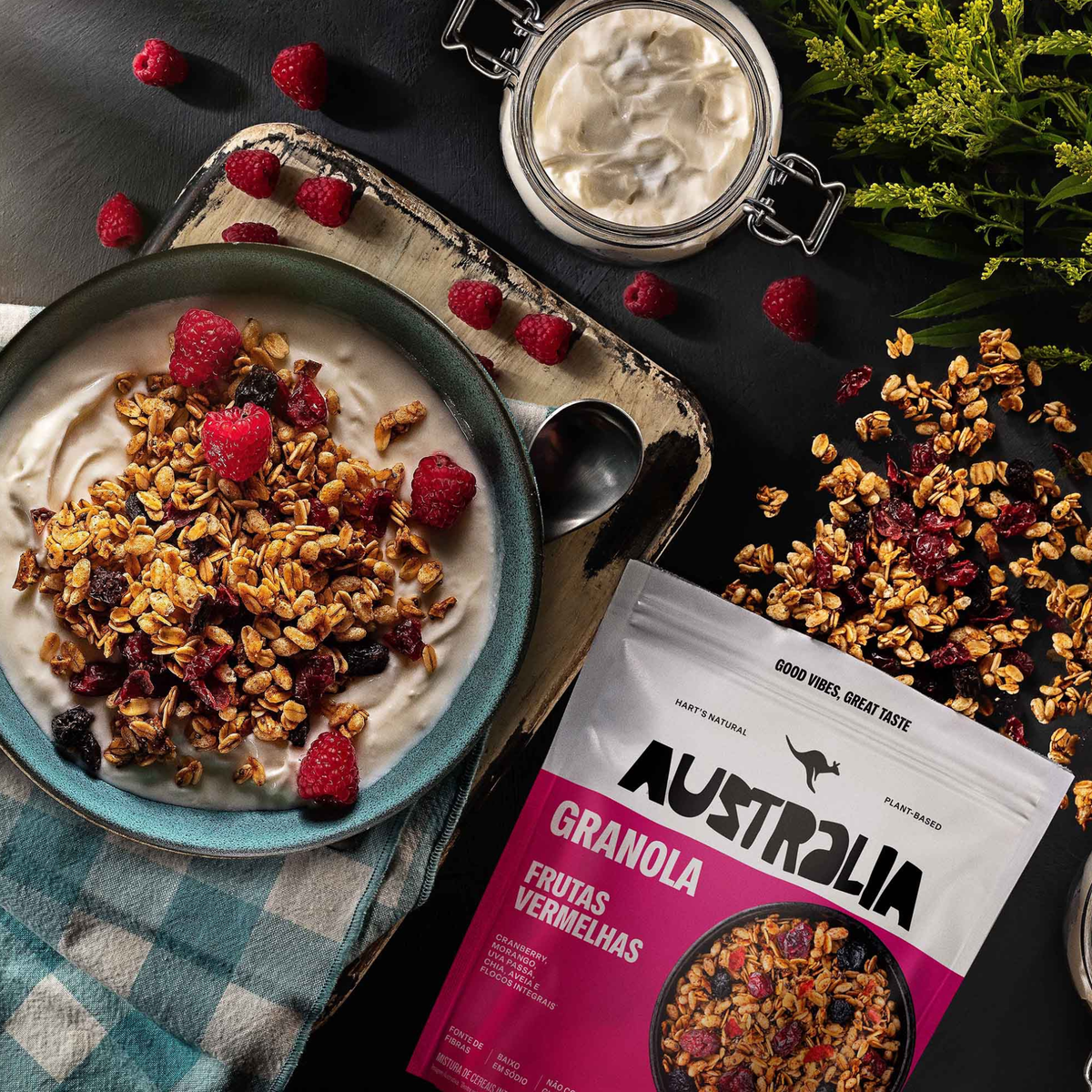 Australia Granola Frutas Vermelhas.