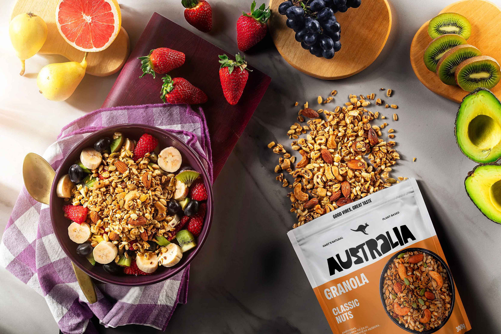 Ingredientes de Australia Granola Classic Nuts