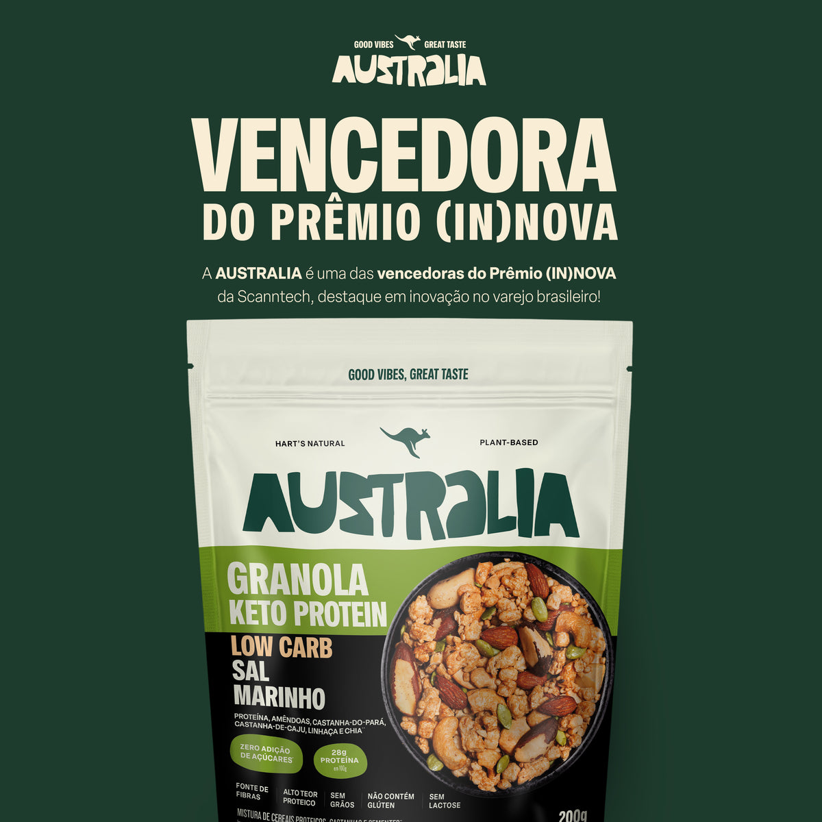 Australia Granola Keto Protein Sal Marinho