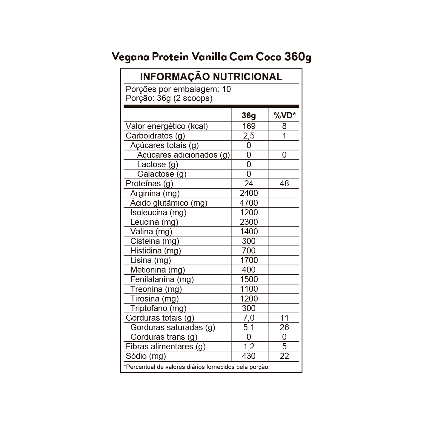 Coconut com Baunilha (24g de proteína)